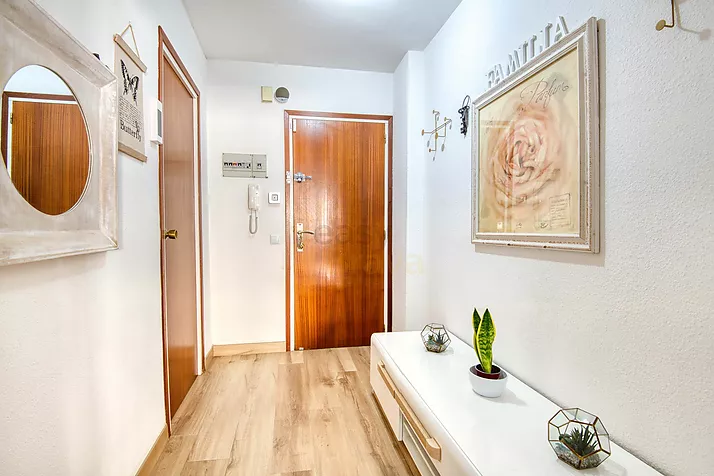 A partially renovated apartment suitable for year-round living.